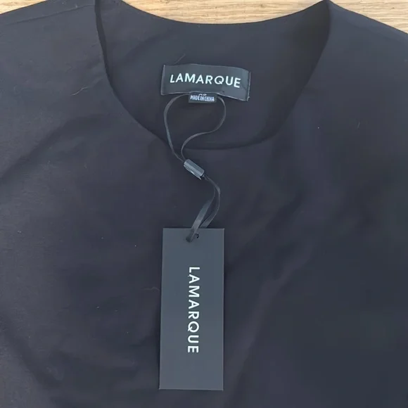 NWT - LAMARQUE Bahira Knit Mini Dress in Black, Size XS